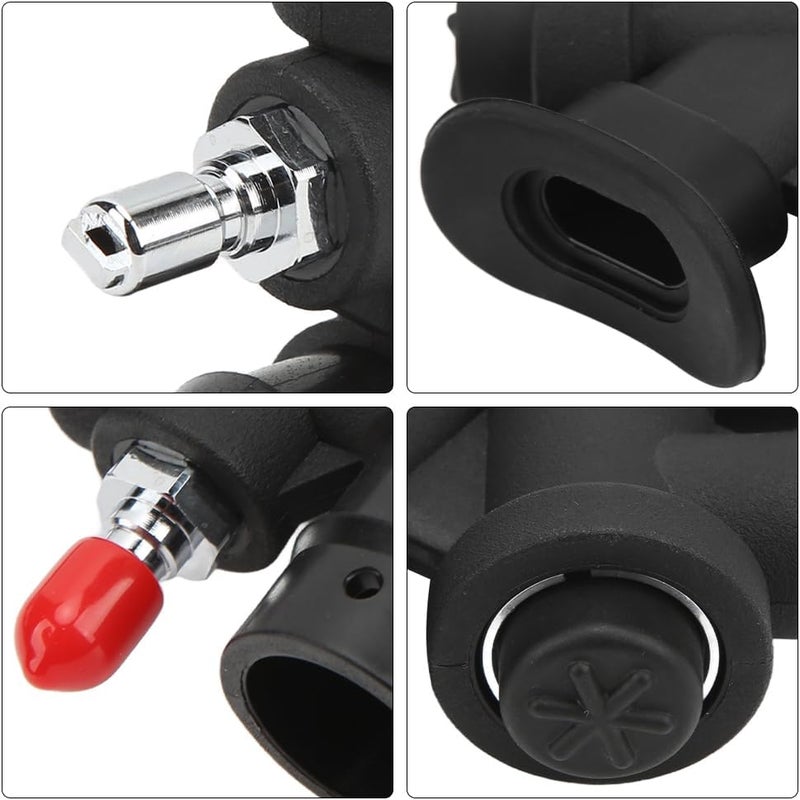 Glomora Scuba Diving Universal Power Inflator - 45° Oral Inflation K Shaped Valve, Relief Valve for Standard 1 Inch Hose Back Flying Side Mount BC - Image 5